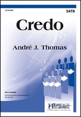 Credo SATB choral sheet music cover